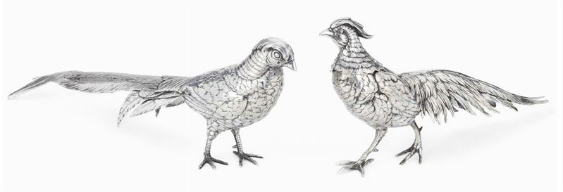 Due Sculture in Argento