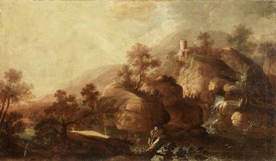 Paesaggio con Castello e Fiume