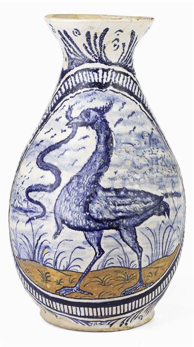 Brocca in Maiolica Policroma