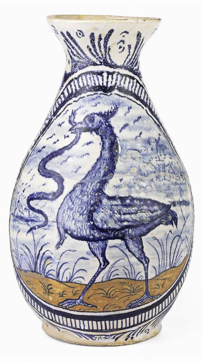 Brocca in Maiolica Policroma
