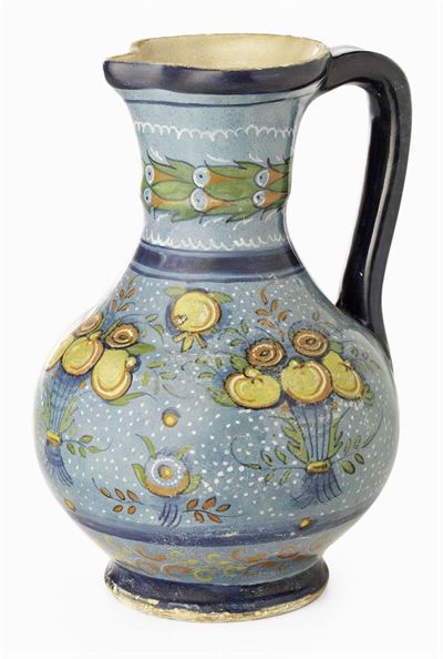 Brocca in Maiolica Policroma