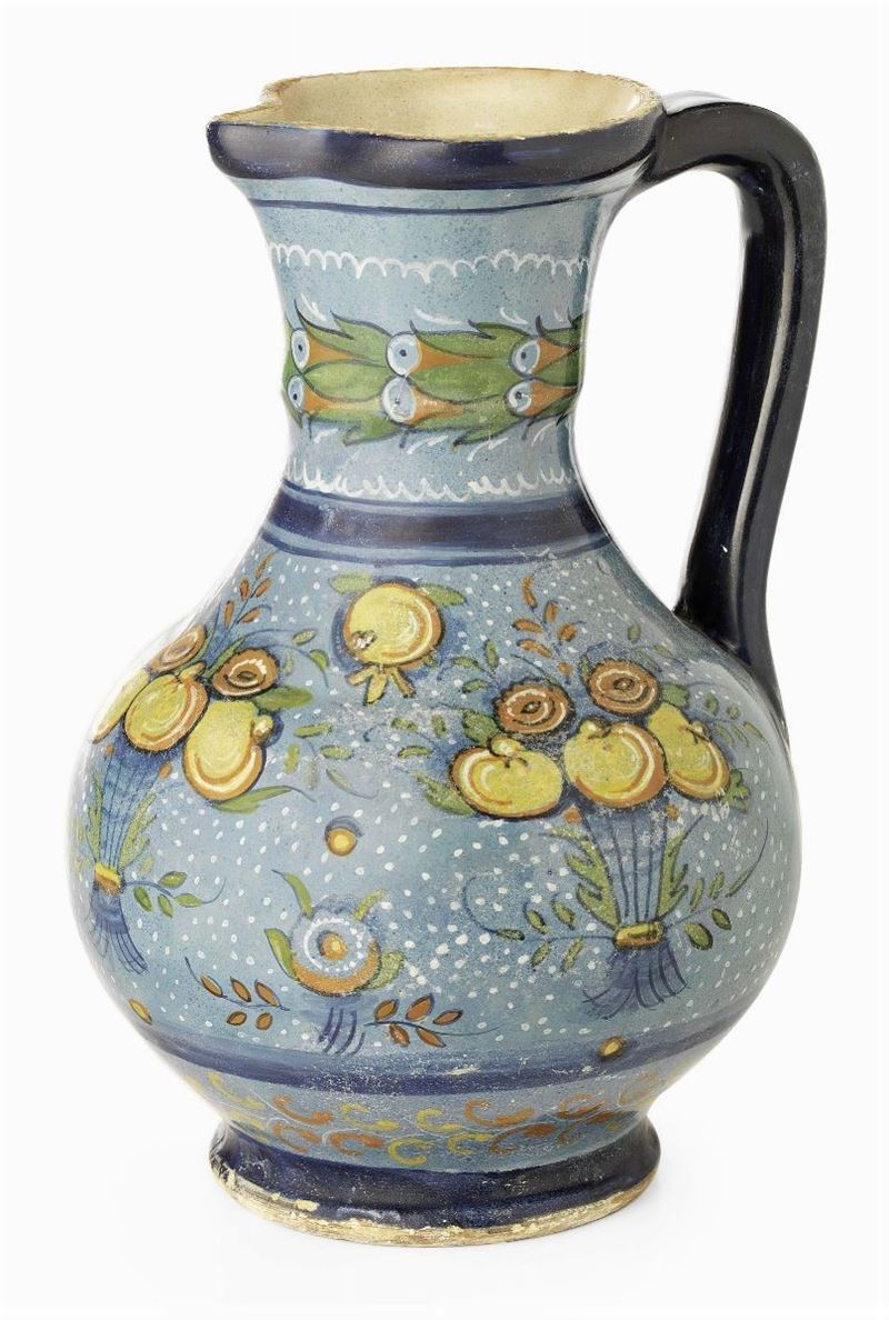 Brocca in Maiolica Policroma