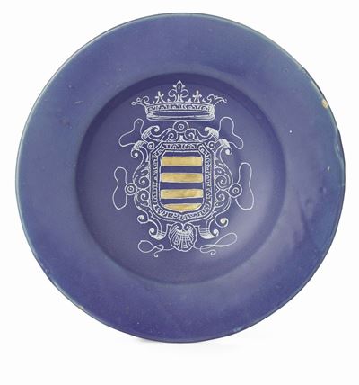 Piatto in Maiolica Policroma