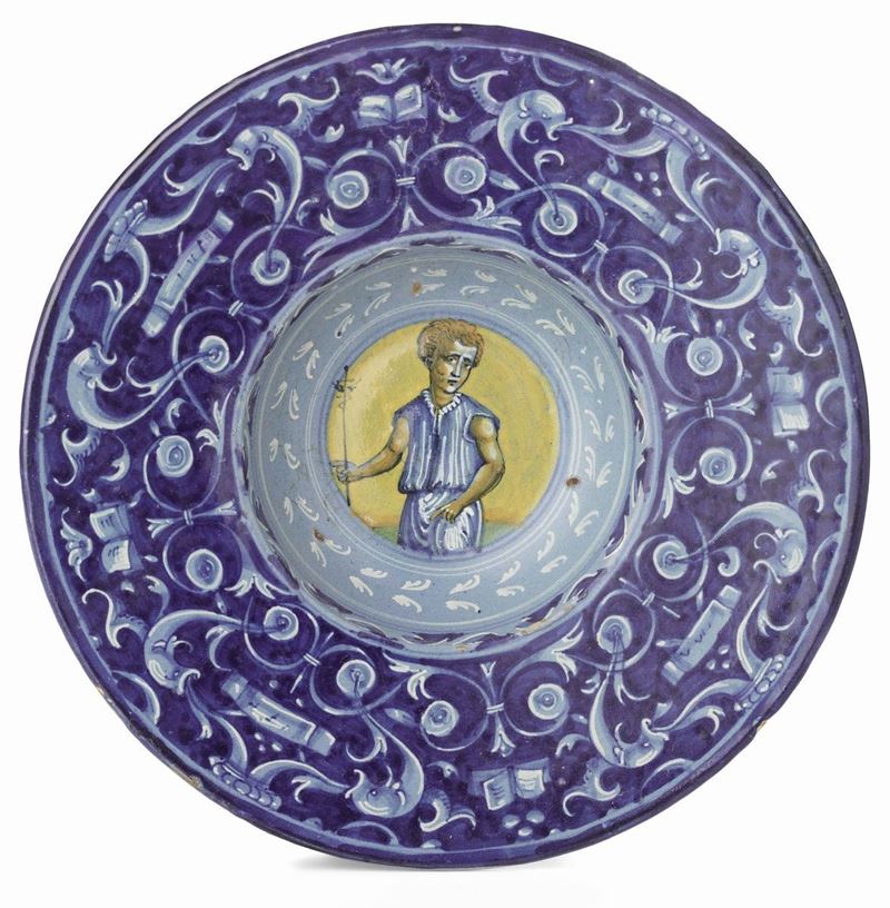 Piatto in Maiolica Policroma