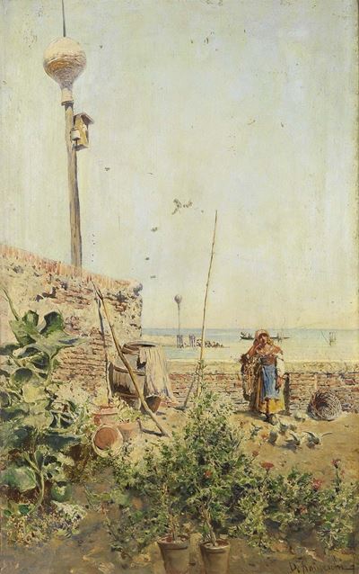 Popolana che Nutre i Colombi