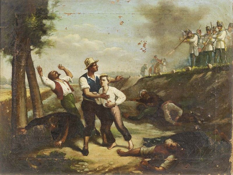 Ignoto del XIX Secolo - L'eccidio della Famiglia Cignoli