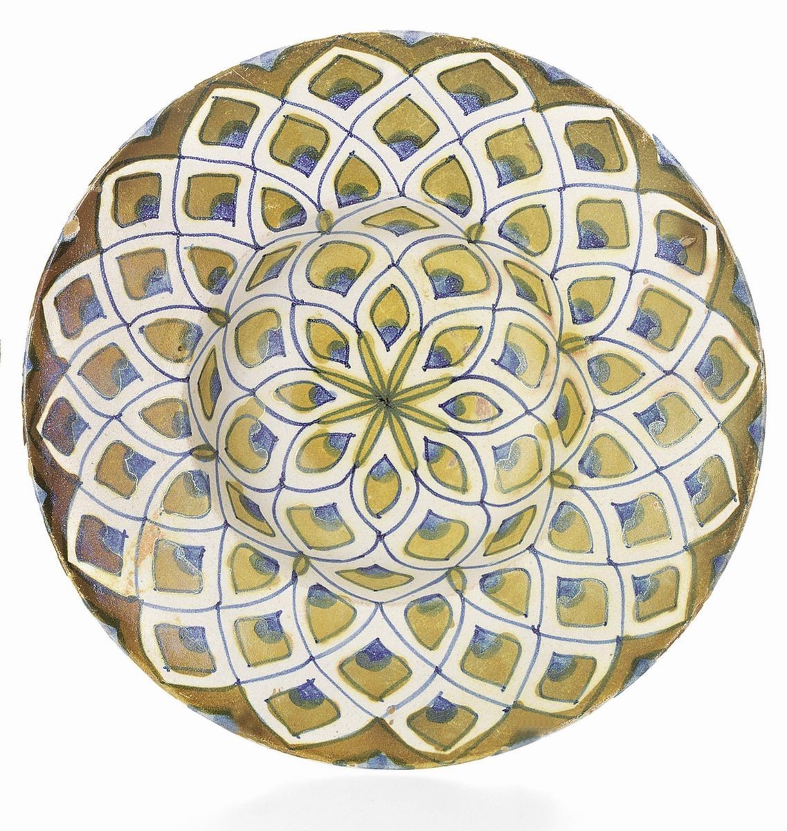 Tre Piatti in Maiolica Policroma