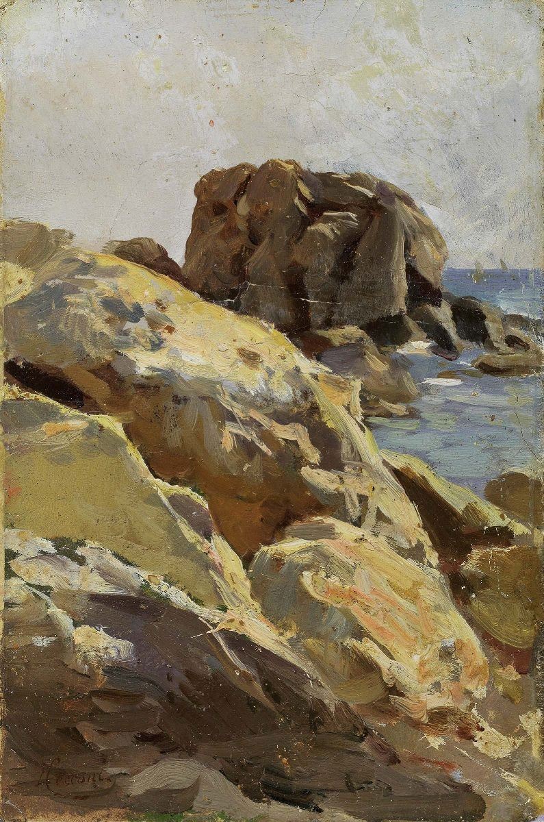 Eugenio Cecconi - Scogli sul Mare