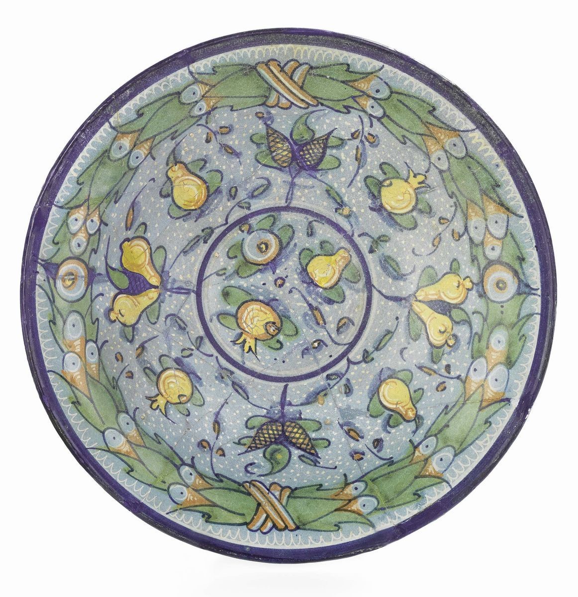 Tre Oggetti in Maiolica Policroma