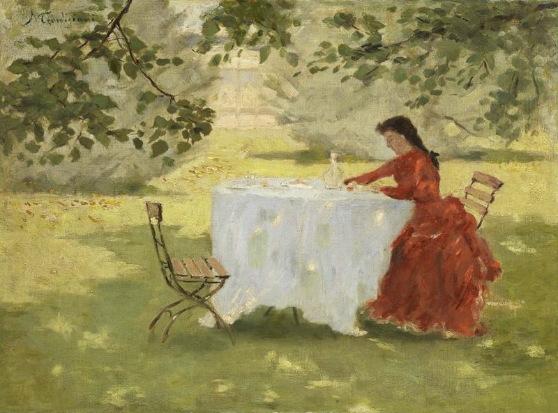 Michele Gordigiani - Colazione in Giardino