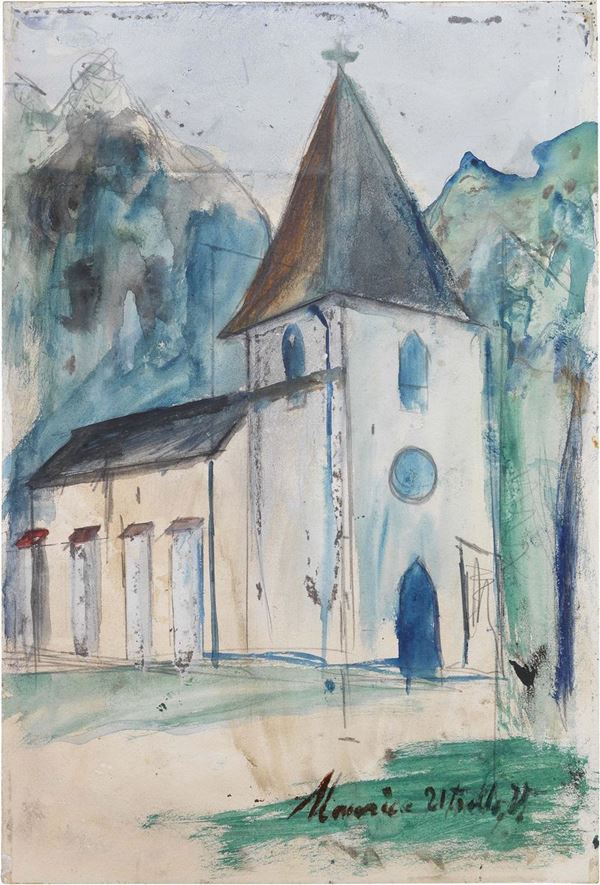 Maurice Utrillo - La Chapelle Fraisnée près de Clairvaux