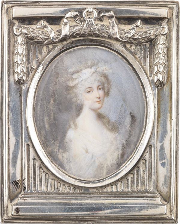 Scuola francese del XVIII secolo - «Ritratto di gentildonna» e «Ritratto di gentiluomo»