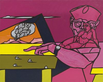 Quadri nel Paesaggio (figure Insolite), Studio