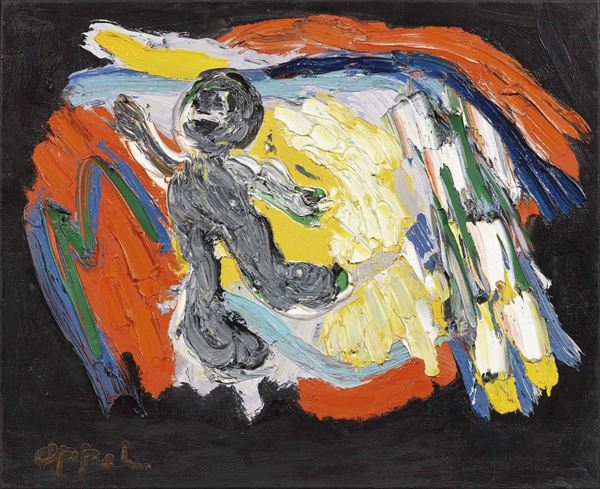 Karel Appel - Composizione con putto