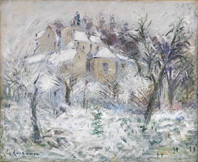 Maisons À Pontoise Sous la Neige