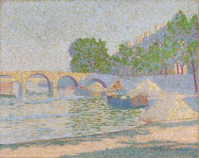 Péniches Au Bord De la Seine
