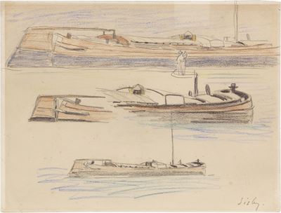 Étude De Peniches Sur le Loing
