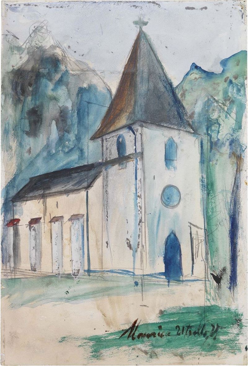 Maurice Utrillo - La Chapelle Fraisnée Près De Clairvaux