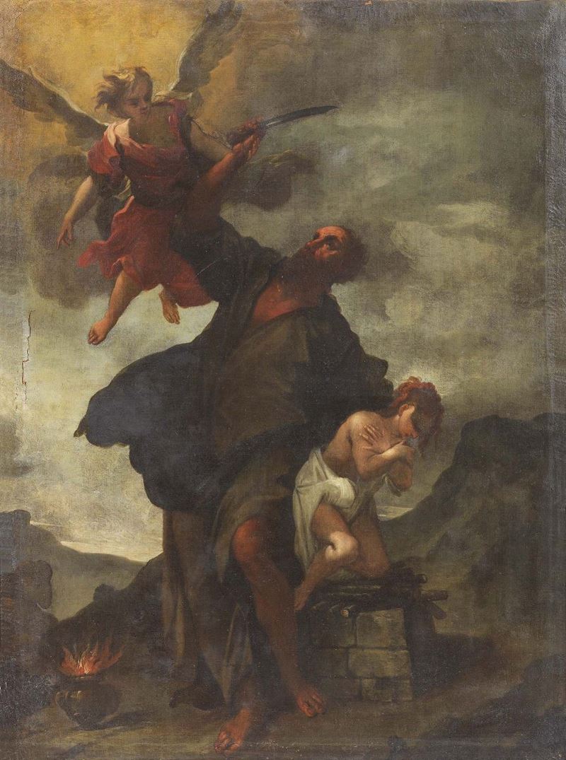 Scuola Veneta del XVIII Secolo - Sacrificio di Isacco
