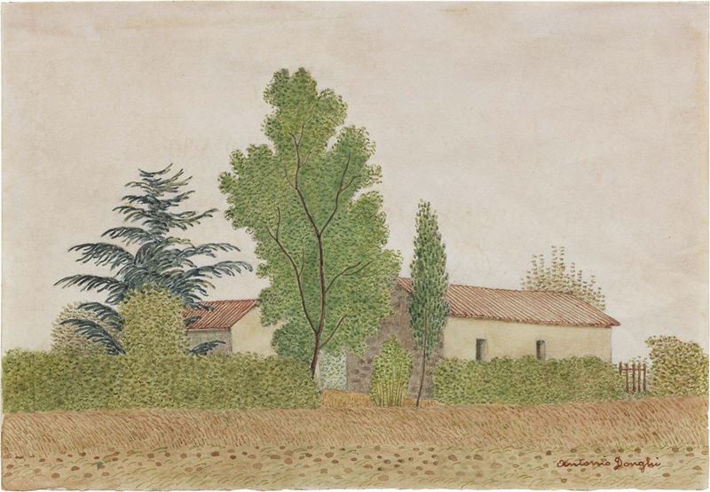 Antonio Donghi - Casolare