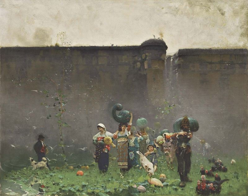 Francesco Paolo Michetti - La Raccolta delle Zucche