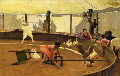 Ciarlatani con Oche (L'educazione delle Oche nel Circo)