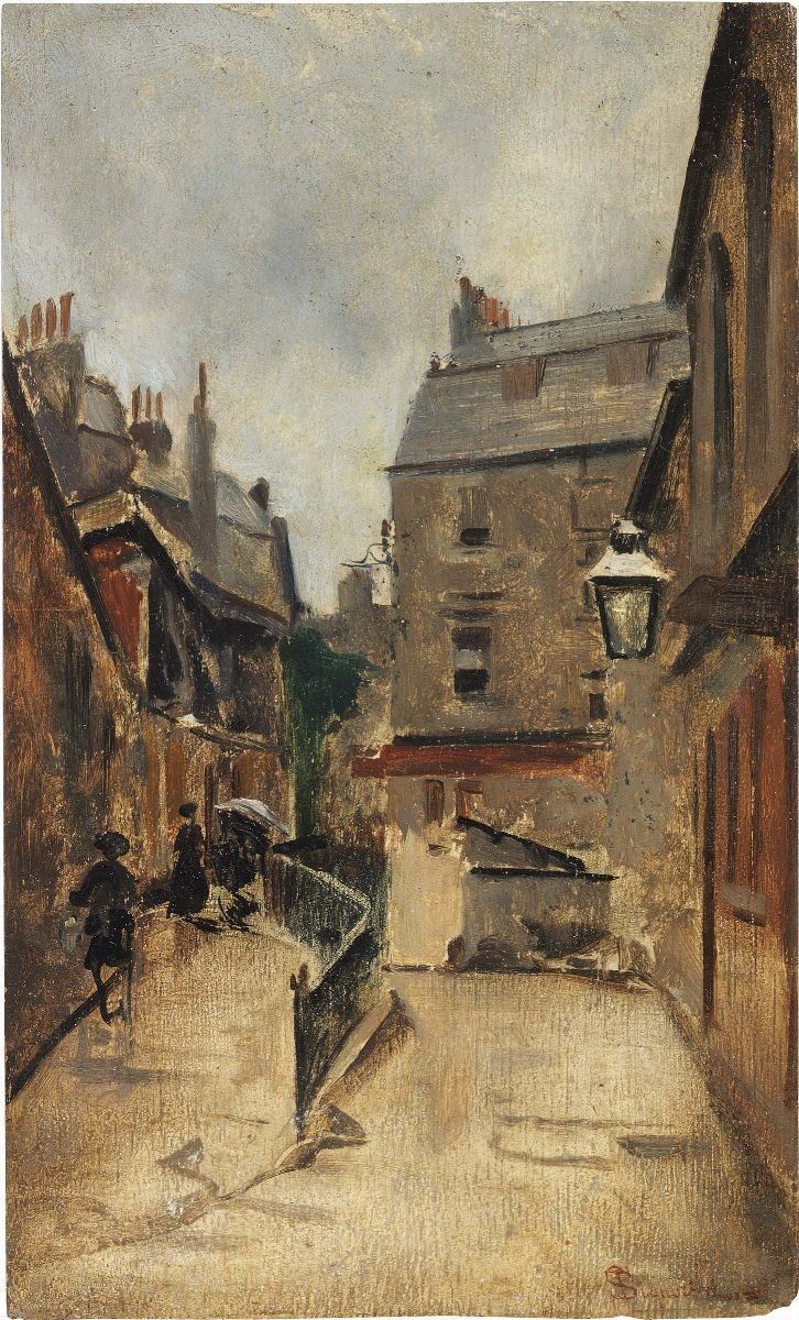 Telemaco Signorini - Una Via di Bath (strada di Bath)