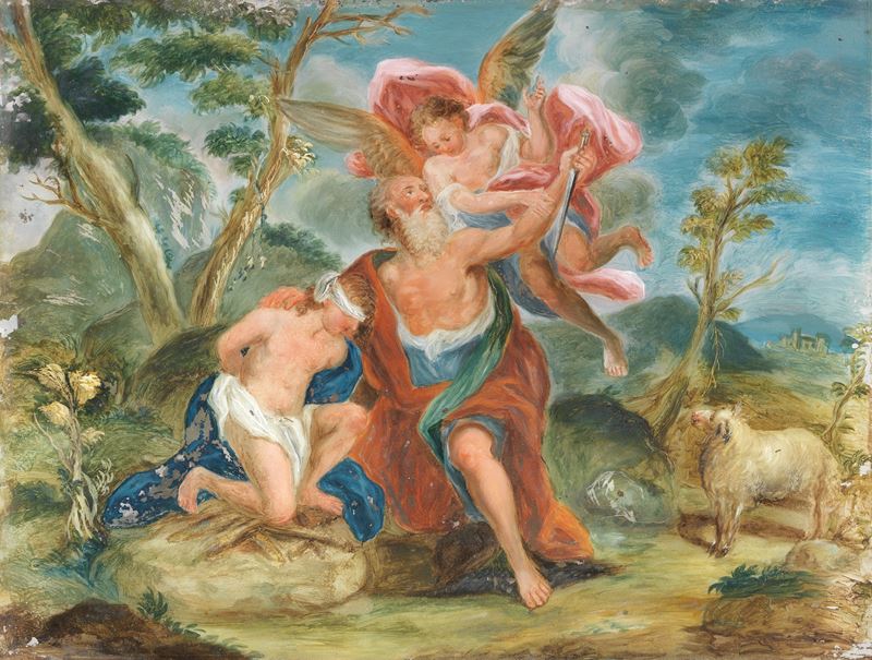 Scuola Veneta del XVIII Secolo - Sacrificio di Isacco