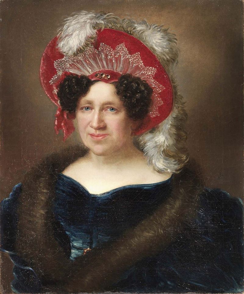 Ignoto del XIX Secolo - Ritratto di Gentildonna