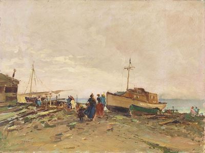 Barche sulla Spiaggia