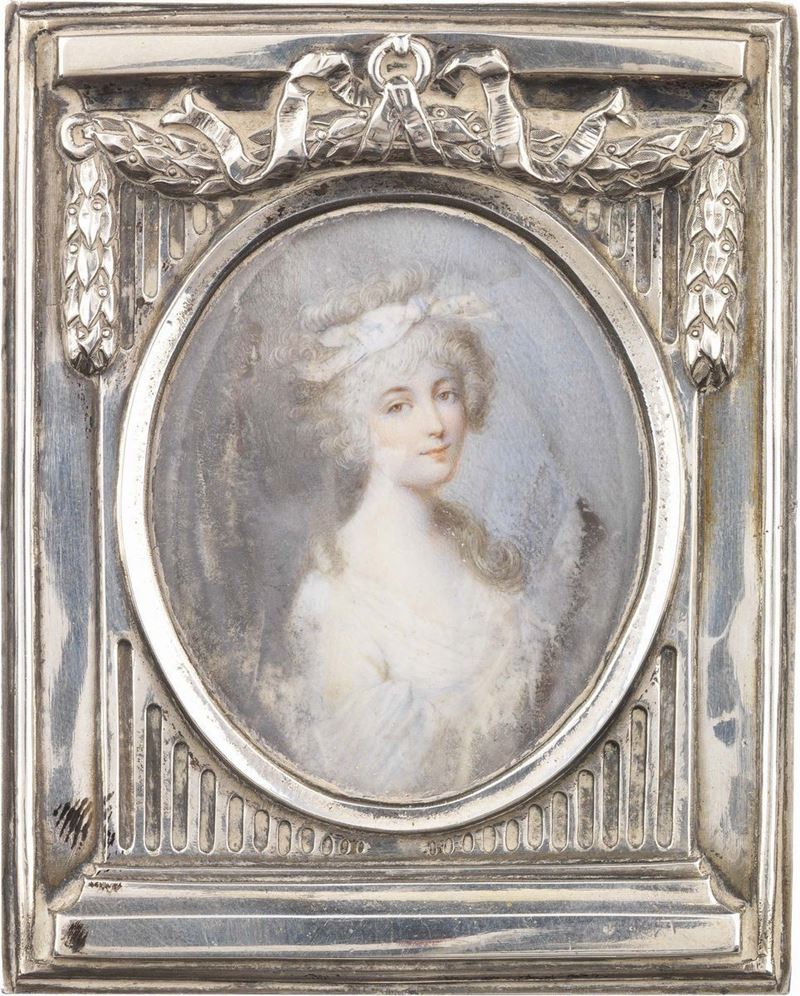 Scuola Francese del XVIII Secolo - «ritratto di Gentildonna» e «ritratto di Gentiluomo»
