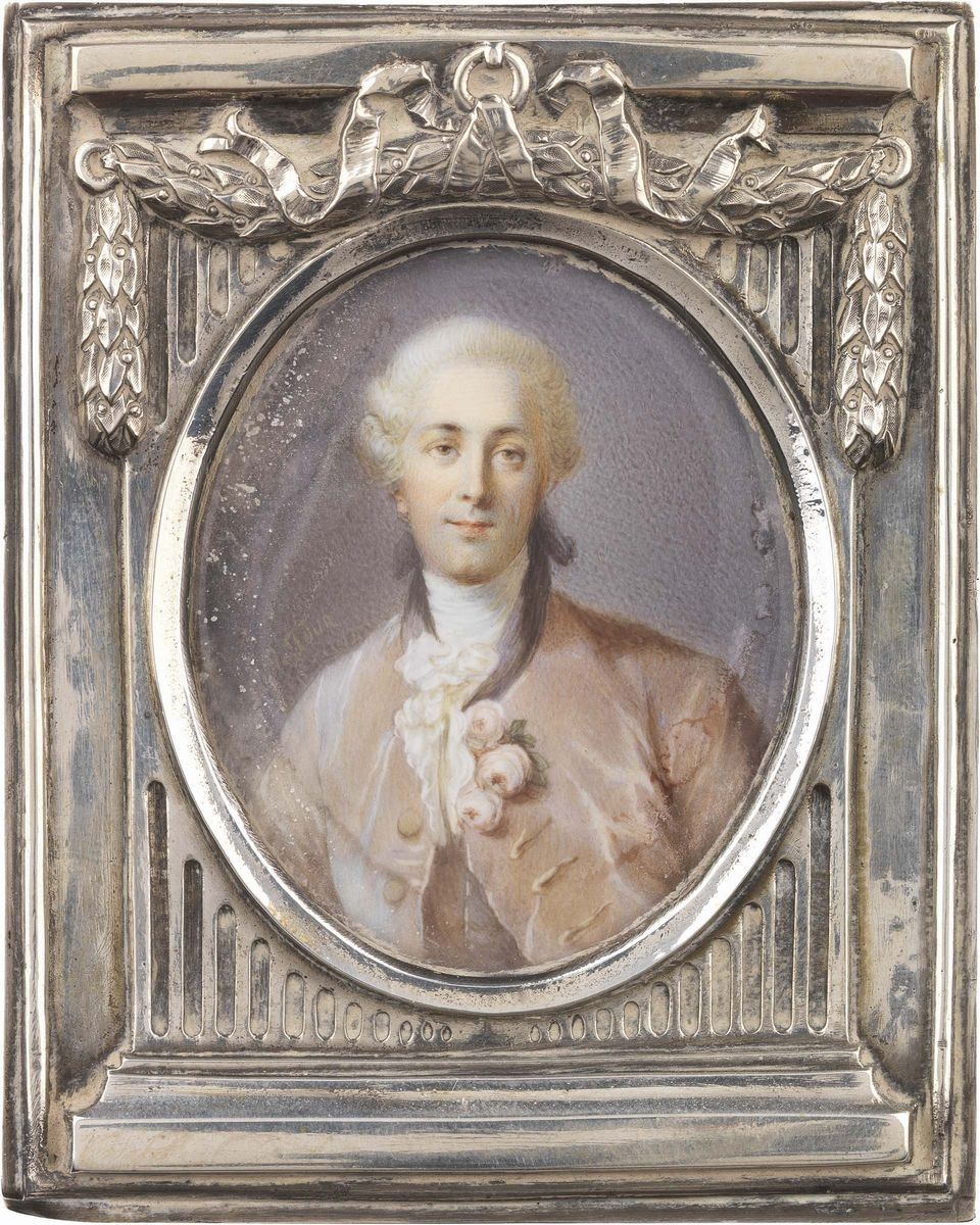 Scuola Francese del XVIII Secolo - «ritratto di Gentildonna» e «ritratto di Gentiluomo»