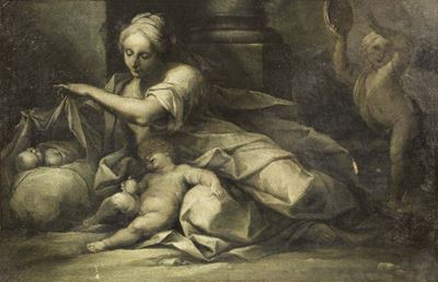 «allegoria della Carità» e «allegoria della Fede»