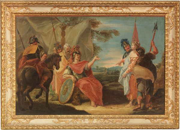 Francesco Fontebasso : Davide e Abigail  - Olio su tela - Auction Important Old Masters Paintings - I - Casa d'aste Farsettiarte
