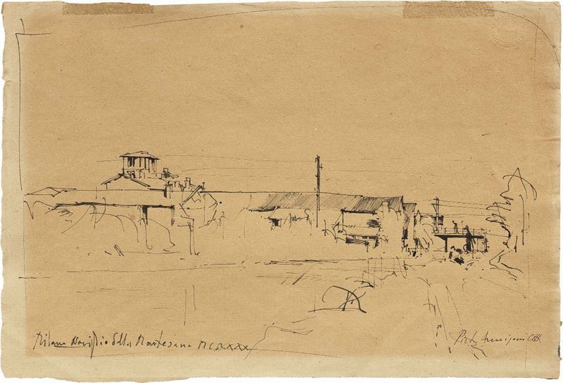 Pietro Annigoni - Il Naviglio della Martesana