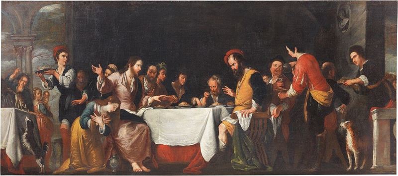 Bernardo Strozzi e Bottega - Cena in Casa di Simone