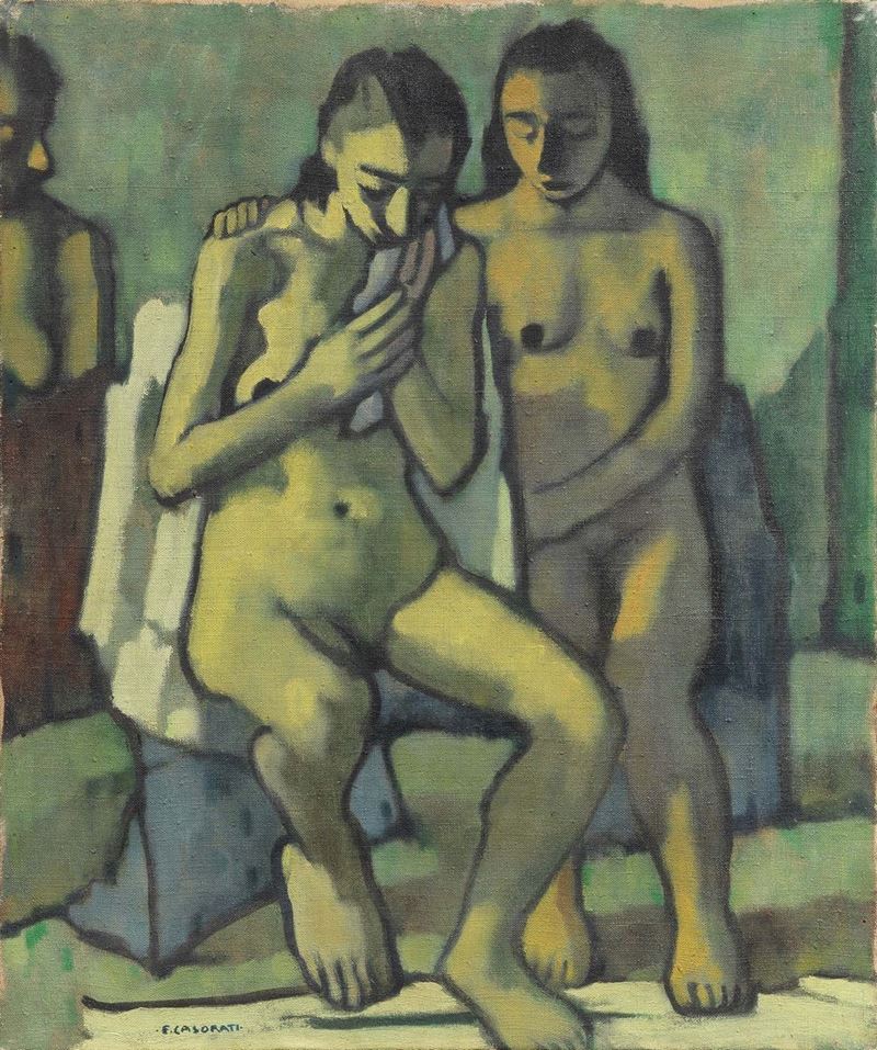Felice Casorati - Due Nudi