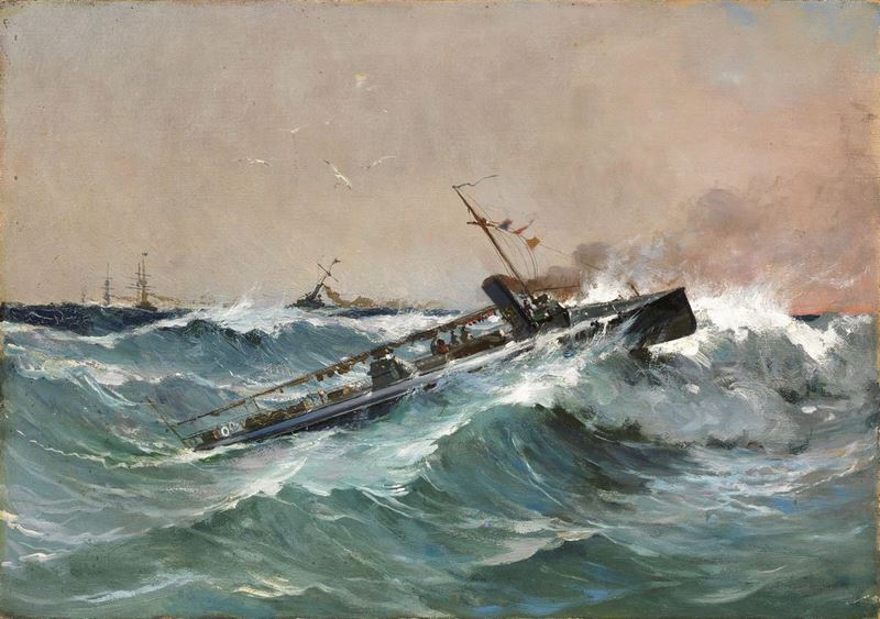 Ugo Manaresi - Torpediniera Classe "s" in Navigazione