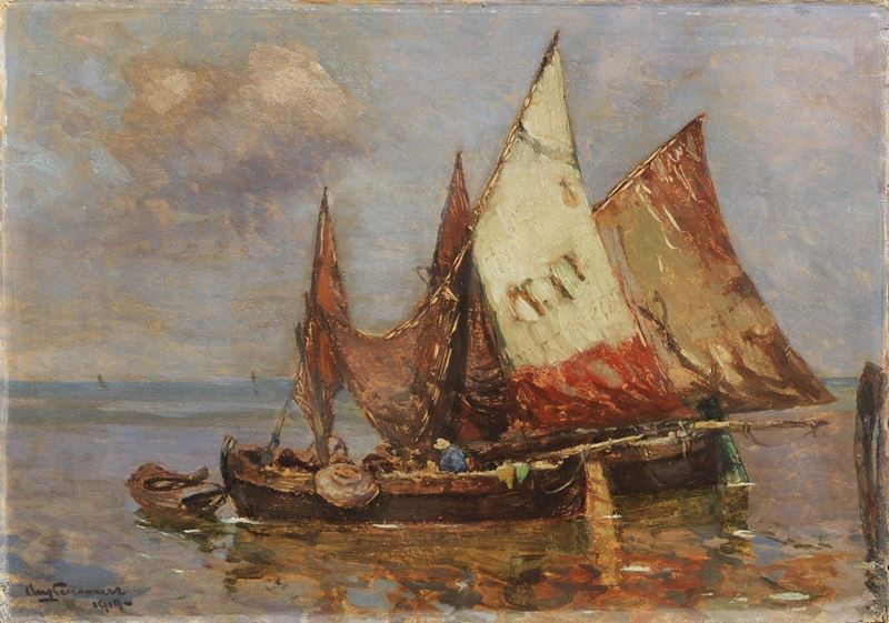 August Lemmer - Scirocco in Laguna