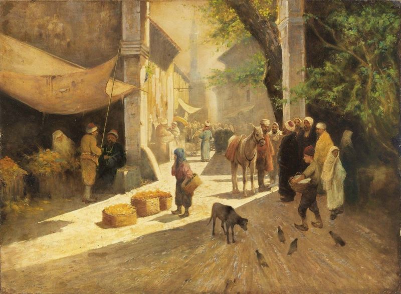 Ignoto del XIX Secolo - Mercato Orientale