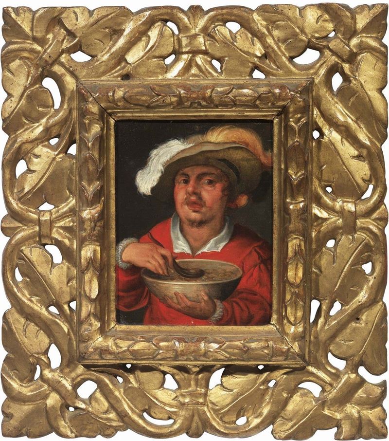 Scuola Olandese del XVII Secolo - Il Mangiafagioli