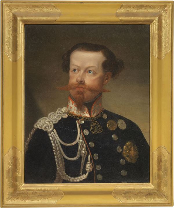 Ignoto del XIX secolo - Ritratto di Vittorio Emanuele II in divisa militare