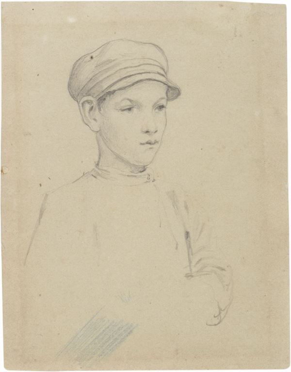 Nicolai Kornilievitch Pimonenko - Ritratto di giovane con berretto