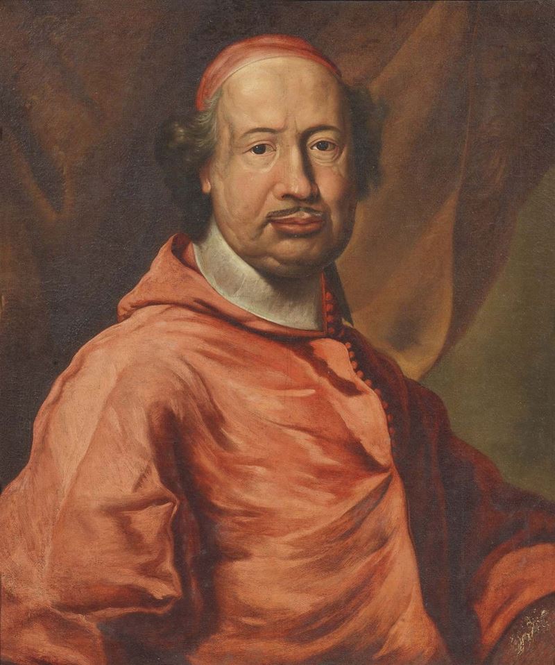 Scuola Romana del XVIII Secolo - Ritratto di Cardinale