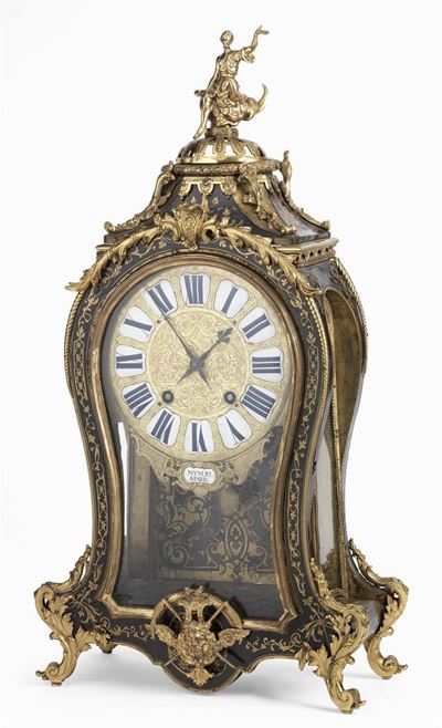 Orologio da Mensola in Tartaruga in Stile Boulle
