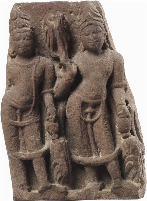 Scultura raffigurante «Divinità assistenti di Indra»