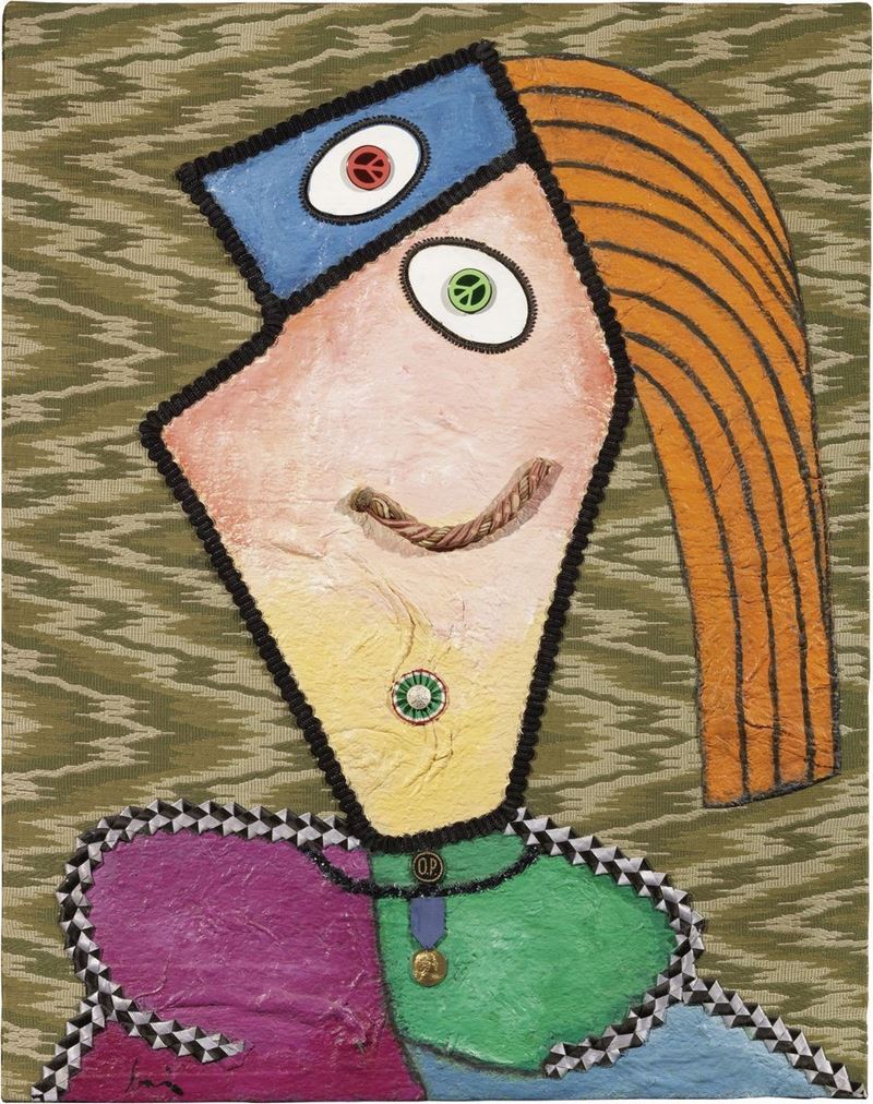 Enrico Baj - Visage De Femme Couchée