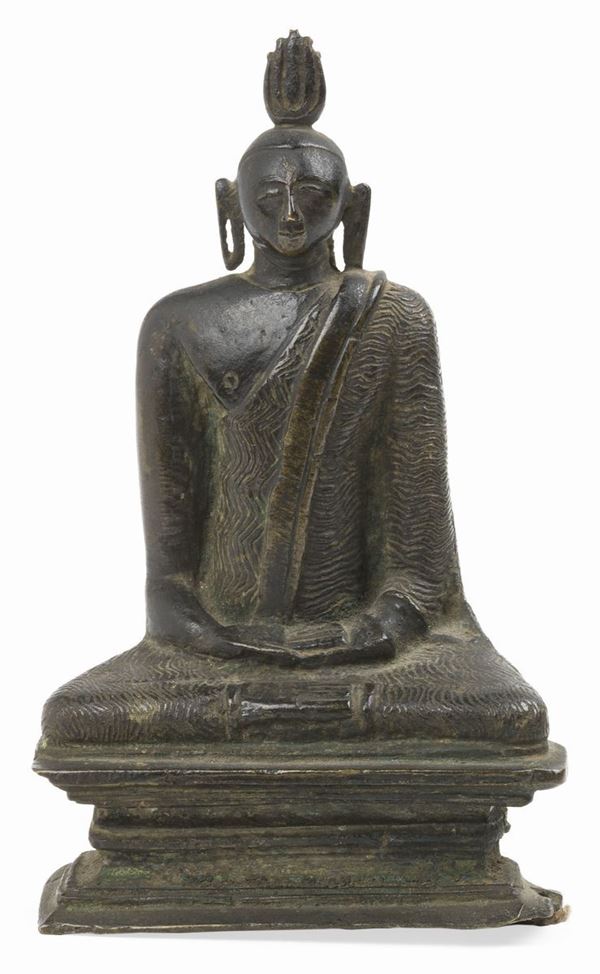 Scultura raffigurante «Buddha Amida nel mudra della meditazione»