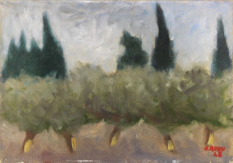 Ottone Rosai - Ulivi e Pini