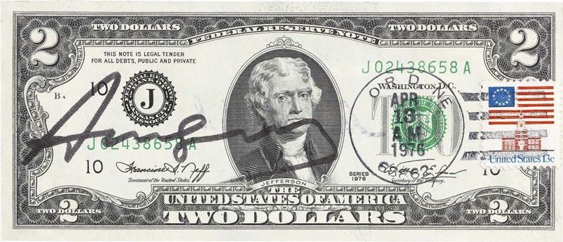 Andy Warhol - Two Dollars Jefferson